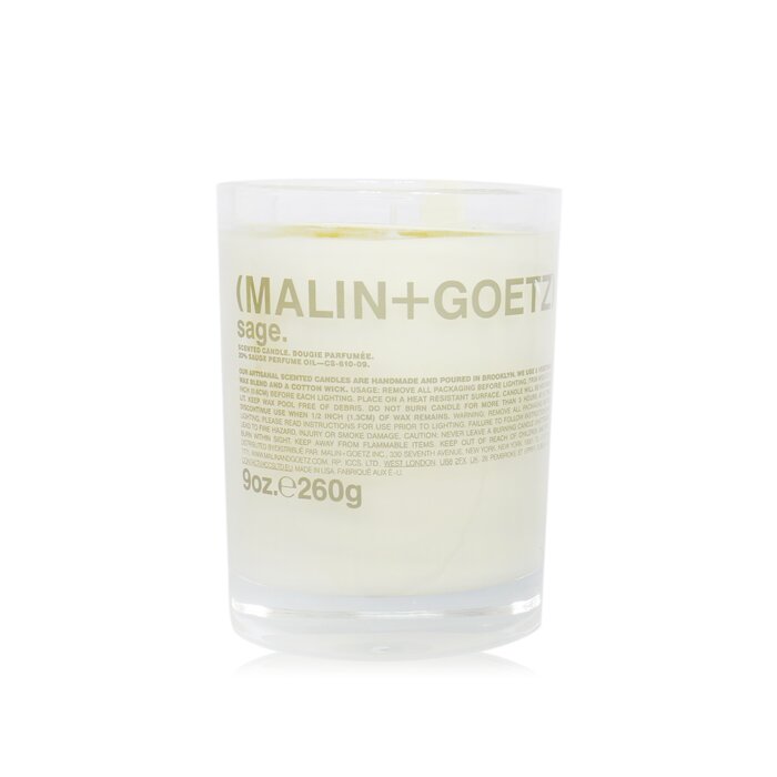 Ароматическая свеча MALIN+GOETZ с шалфеем 260 г для уютной атмосферы и расслабления
