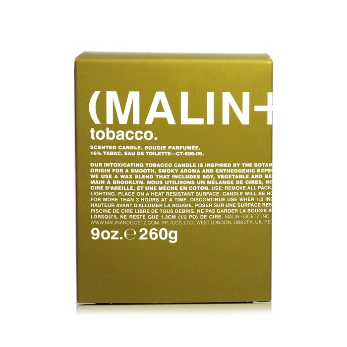 Ароматическая свеча MALIN+GOETZ с ароматом табака, 260 г