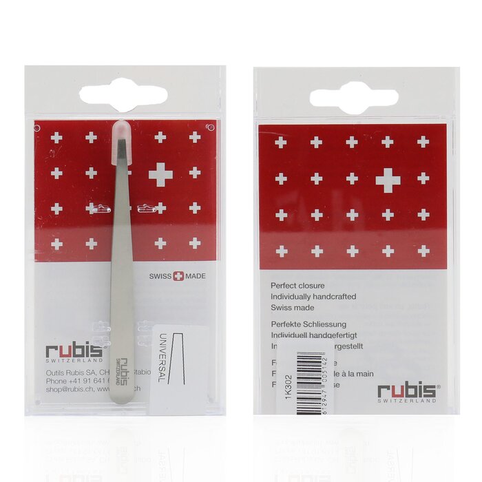 Пинцеты Rubis универсальные классические из нержавеющей стали для идеального ухода за бровями