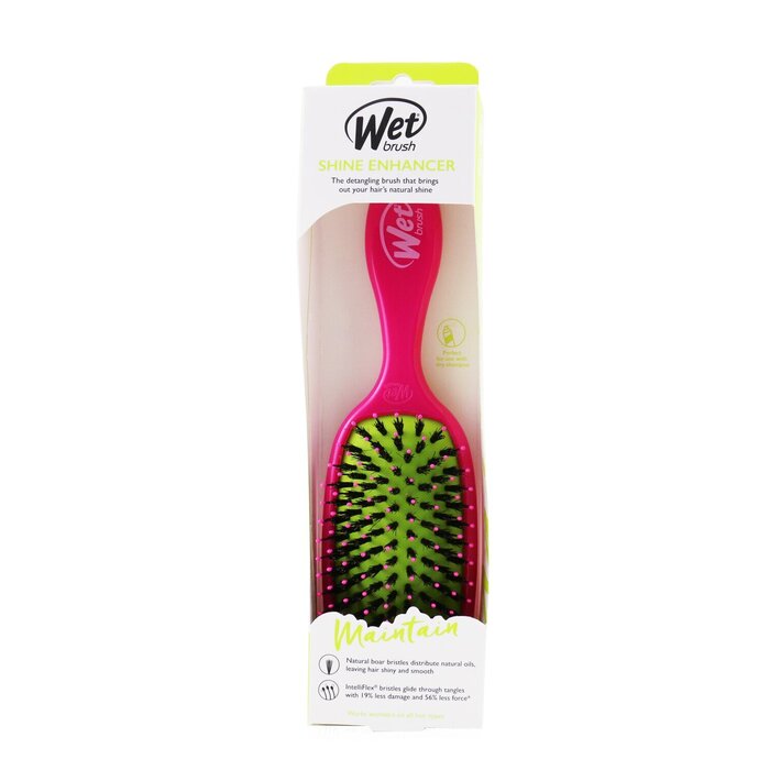 Щетка для волос Wet Brush Shine Enhancer, для расчесывания и блеска, розовая, 1 шт.