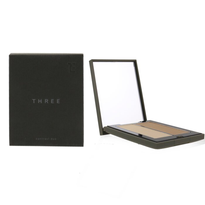 Тени для контурирования THREE Contrast Duo с хайлайтером и оттенком для лица, 7.7 г