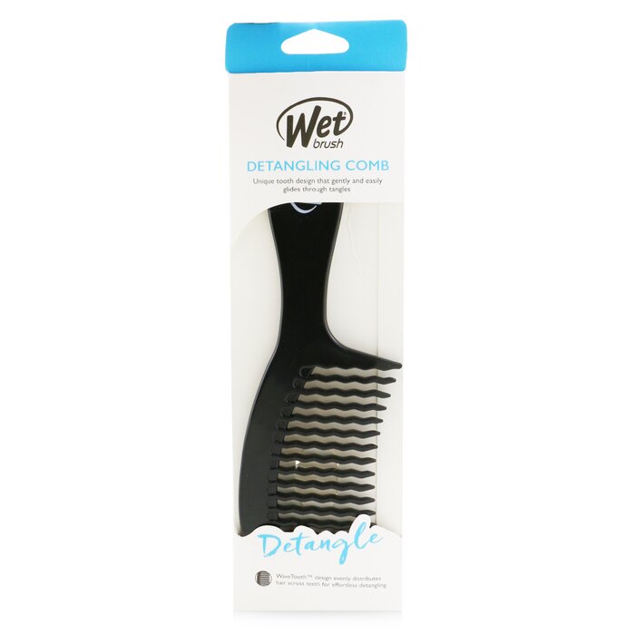 Расческа Wet Brush с патентованными зубцами для легкого расчесывания всех типов волос, черная, 1 шт.