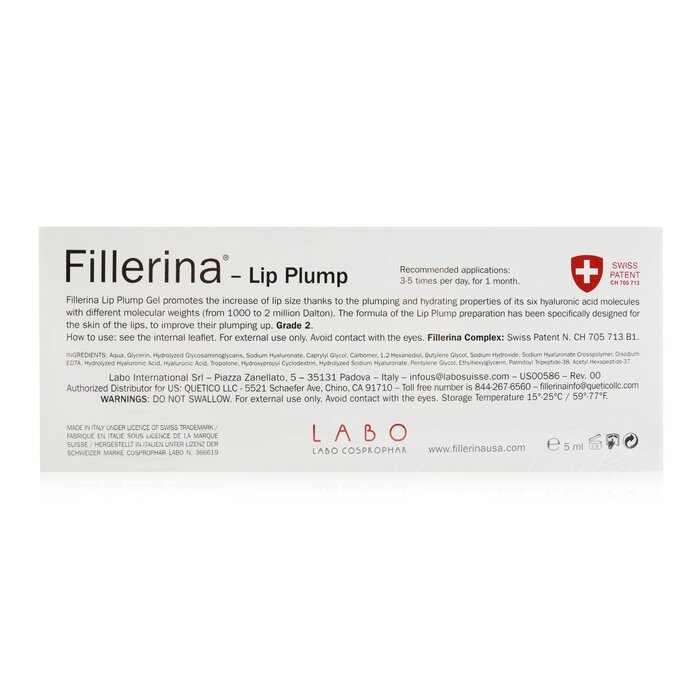 Гель для губ с гиалуроновой кислотой Fillerina, 5 мл