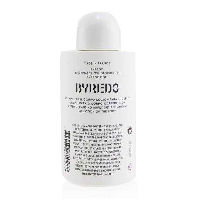 Лосьон для тела Byredo Blanche 225 мл — увлажняющий крем с кондиционирующими компонентами для любого типа кожи