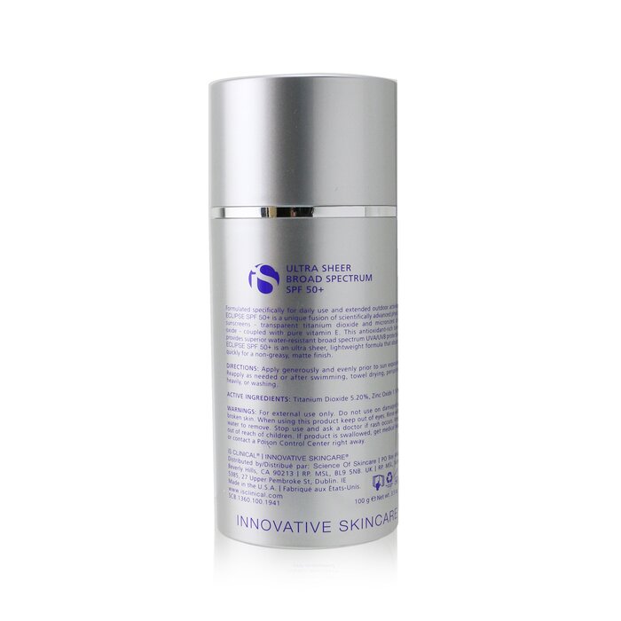 Солнцезащитный крем IS Clinical с диоксидом титана для лица SPF 50, 100 мл