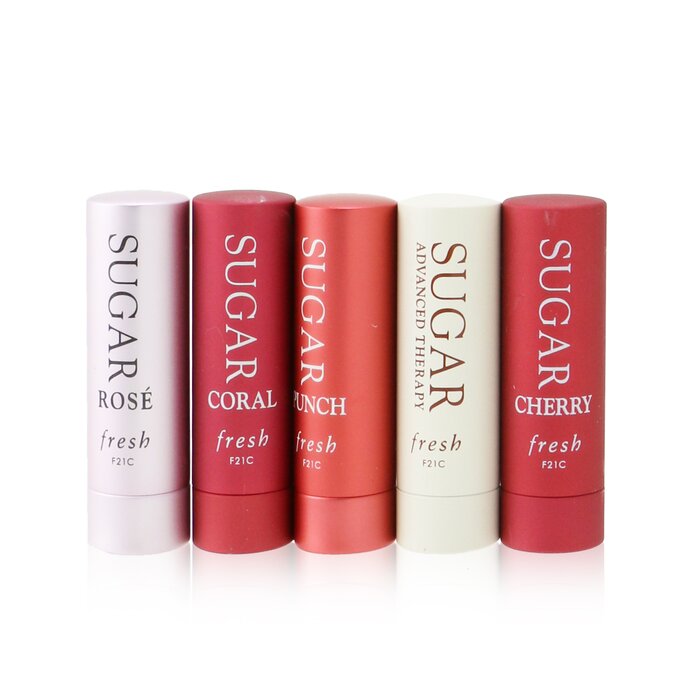 Набор бальзамов для губ Fresh с увлажнением и защитой SPF 15, 5х2,2 г