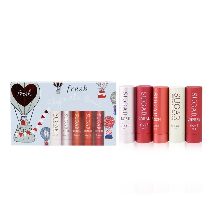 Набор бальзамов для губ Fresh с увлажнением и защитой SPF 15, 5х2,2 г