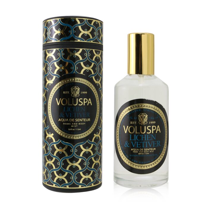 Ароматический спрей для помещений и тела Voluspa с лишайником и ветивером, 112 мл