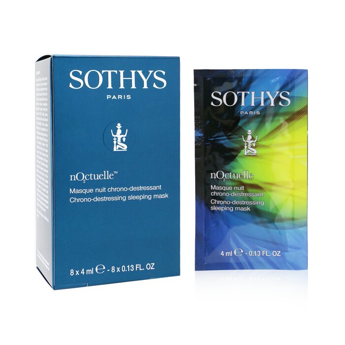 Маска для сна Sothys с витамином С для лица 8x4мл, восстанавливающая и успокаивающая, антистарение