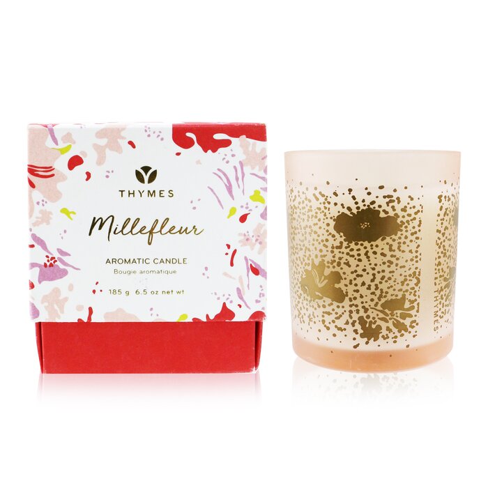Ароматическая свеча Millefleur от Thymes, 185 г — уютный аромат для дома с длительным горением до 60 часов