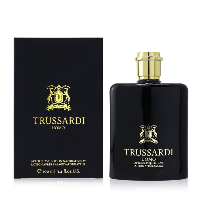 Лосьон после бритья Trussardi Uomo, 100 мл для мгновенного успокоения и увлажнения кожи
