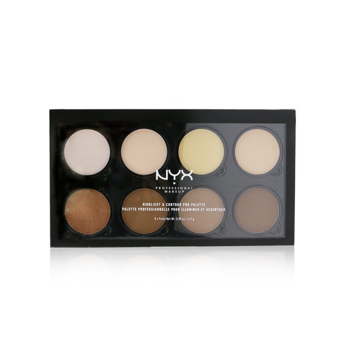 Палитра для контурирования и хайлайтинга NYX, 8 оттенков по 2.7 г