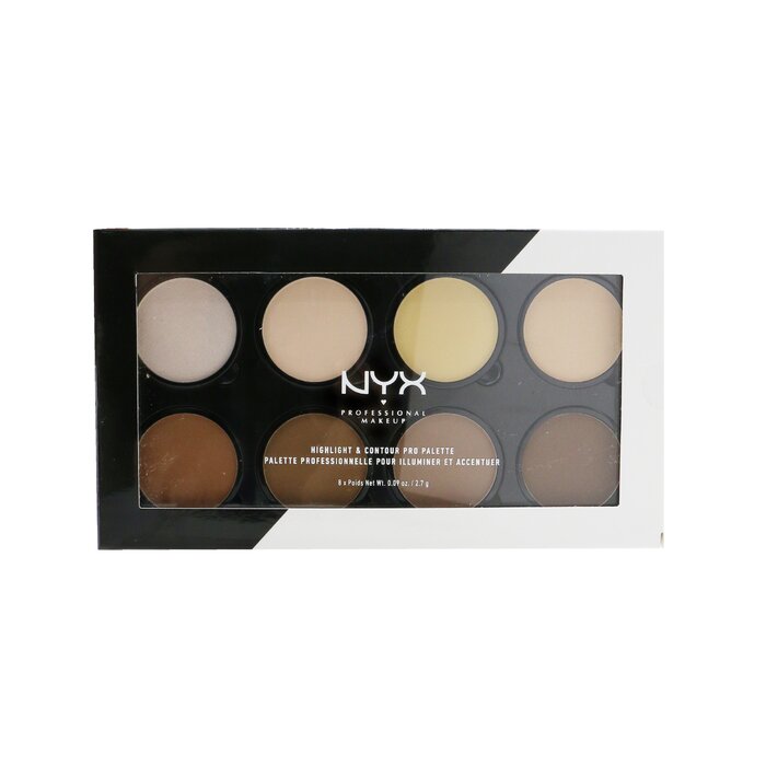Палитра для контурирования и хайлайтинга NYX, 8 оттенков по 2.7 г