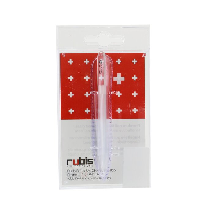 Стеклянная пилка для ногтей Rubis с микрофинальной поверхностью для бережного ухода за ногтями