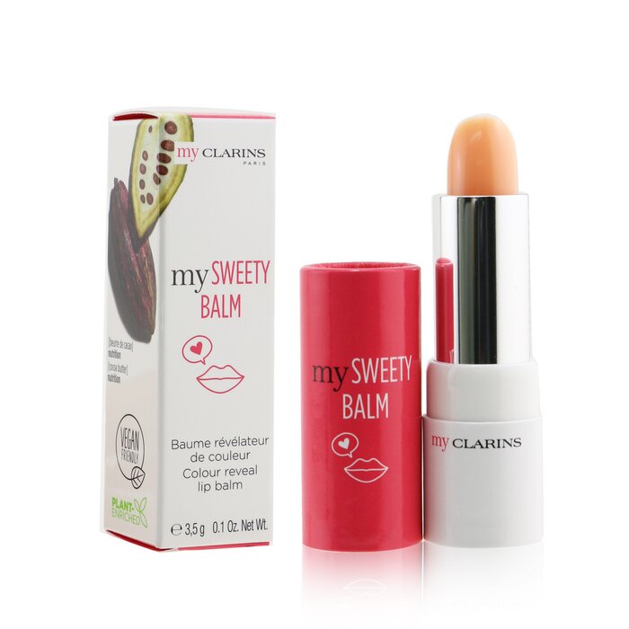 Clarins увлажняющий бальзам для губ с органическим какао-маслом, 3.5 г