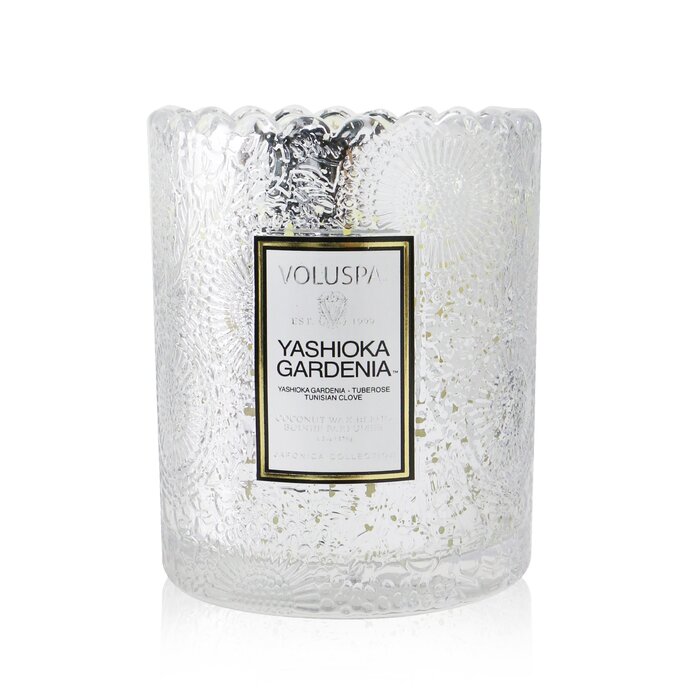 Свеча Yashioka Gardenia с кокосовым воском, объём 176 г, для создания уютной атмосферы интерьера