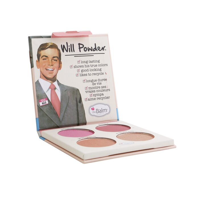 Палитра румян TheBalm с маслами жожоба и виноградных косточек, 4 оттенка, 10 г