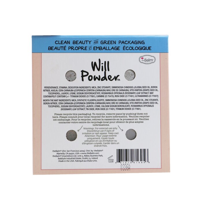 Палитра румян TheBalm с маслами жожоба и виноградных косточек, 4 оттенка, 10 г