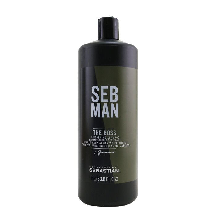 Шампунь Sebastian Professional Seb Man The Boss с экстрактом гуараны для объёма и густоты волос 1000 мл