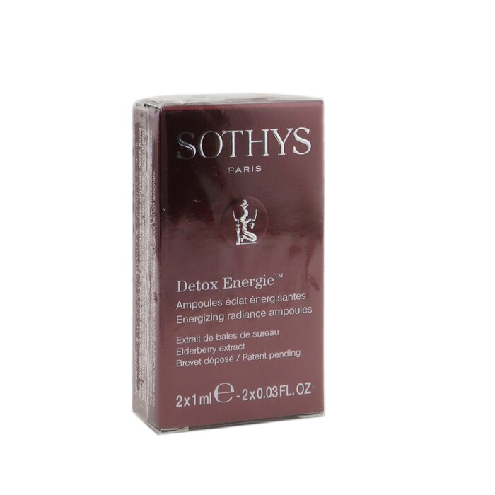 Энергетические ампулы для сияния с экстрактом женьшеня, 2x1 мл Sothys