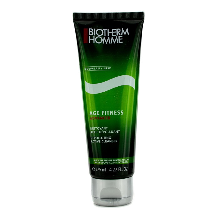 Biotherm очищающий гель для лица с микроводорослями для мужчин, 125 мл
