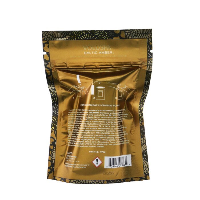 Запас для автомобильного диффузора Voluspa Baltic Amber 2.1 г