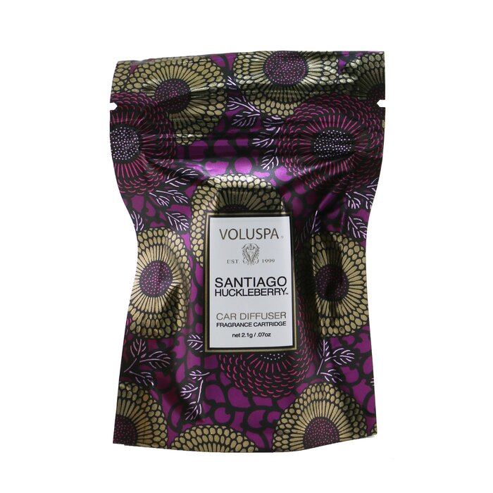 Ароматический диффузор-заменитель Voluspa Santiago Huckleberry 2,1 г для автомобиля