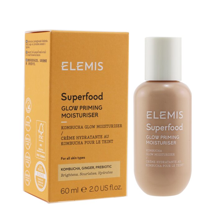 Увлажняющий крем для лица с пребиотиками Elemis Superfood Glow 60 мл, для сияния и восстановления кожи