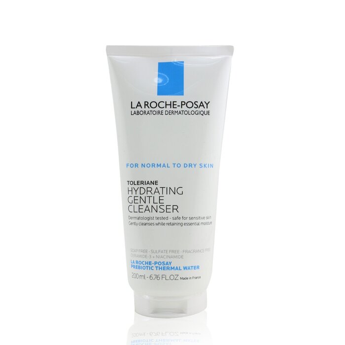 La Roche-Posay Toleriane очищающий крем для лица 200 мл с керамидом и ниацинамидом для нормальной и сухой кожи