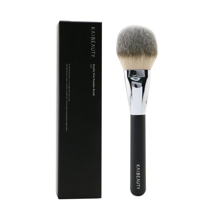 Кисть для макияжа KAIBEAUTY с плоской формой для равномерного нанесения пудры и румян