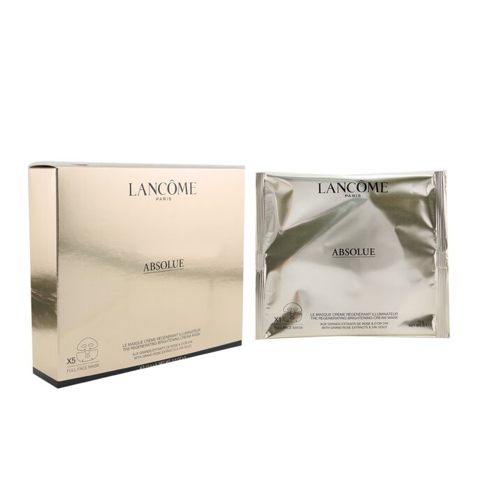 Маска для лица Lancome Absolue с экстрактами роз и золотом, 5x15 г