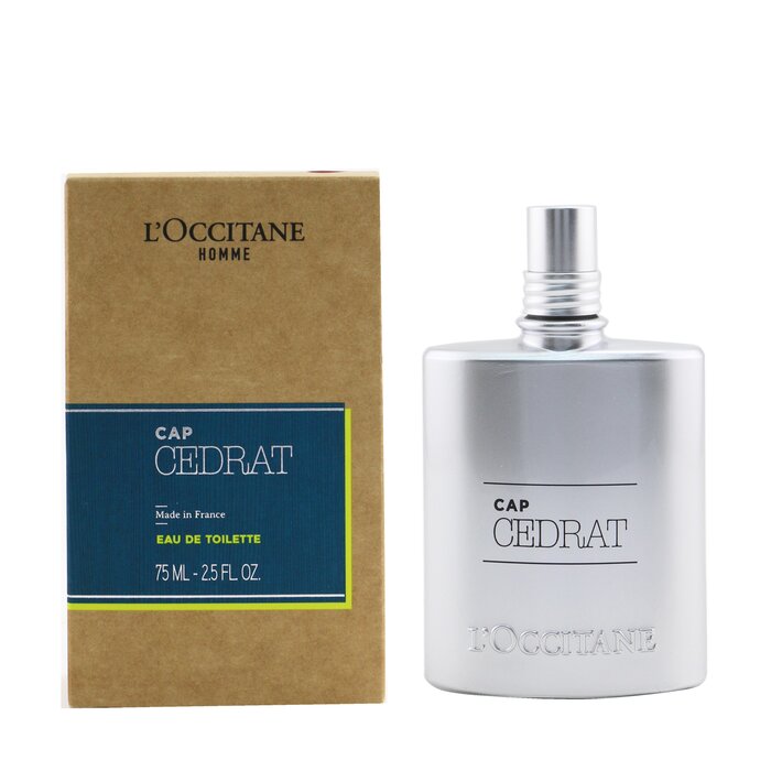 Туалетная вода для мужчин L'Occitane Cap Cedrat, 75 мл — свежий аромат с нотами лимона и кедра