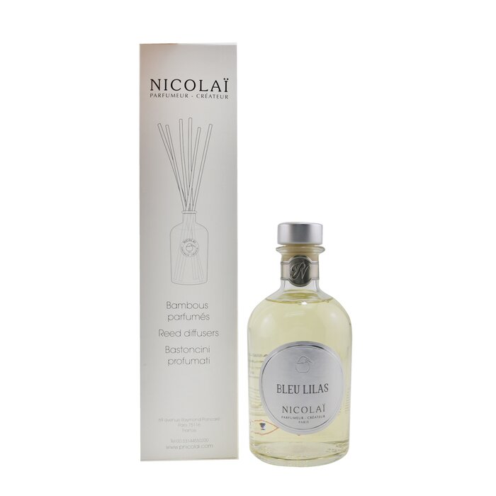 Аромадиффузор Nicolai Bleu Lilas, 250 мл - цветочный аромат с нотами сирени для уютного домашнего уюта