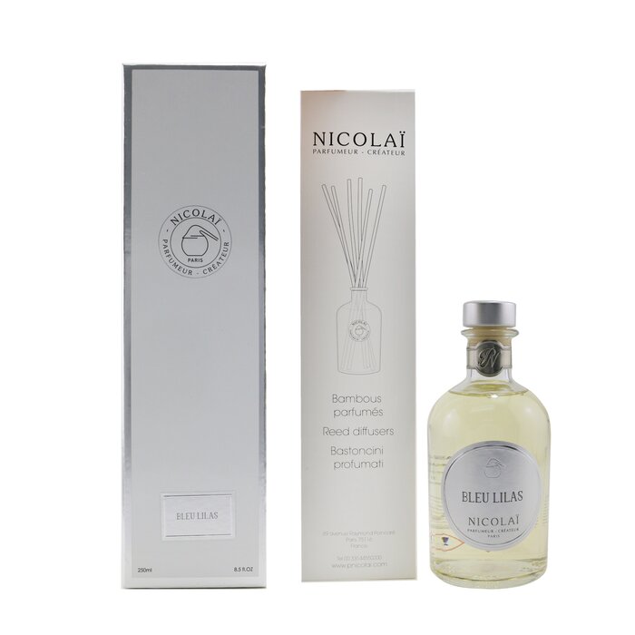 Аромадиффузор Nicolai Bleu Lilas, 250 мл - цветочный аромат с нотами сирени для уютного домашнего уюта