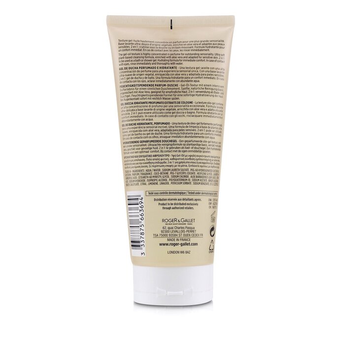 Гель для душа Roger & Gallet с маслом туберозы для всех типов кожи, 200 мл