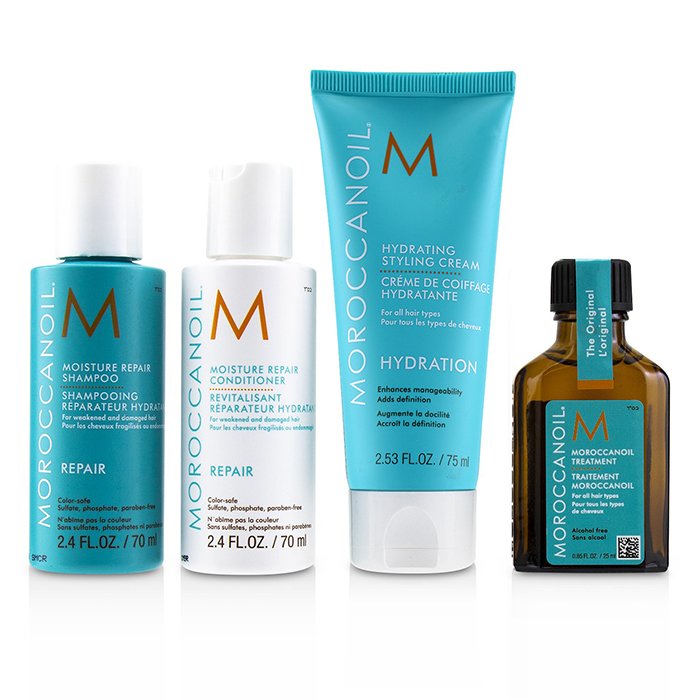 Набор для восстановления волос Moroccanoil с кератином, 4 раза по 25 мл