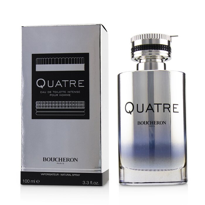 Boucheron Quatre Intense туалетная вода для мужчин, древесно-пряный аромат 100 мл