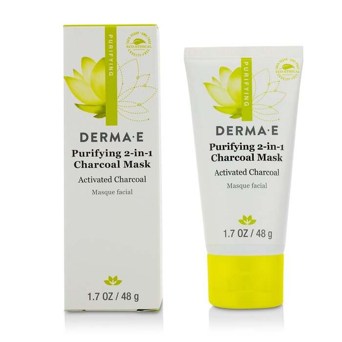Очищающая маска с активированным углем для лица Derma E, 48 г