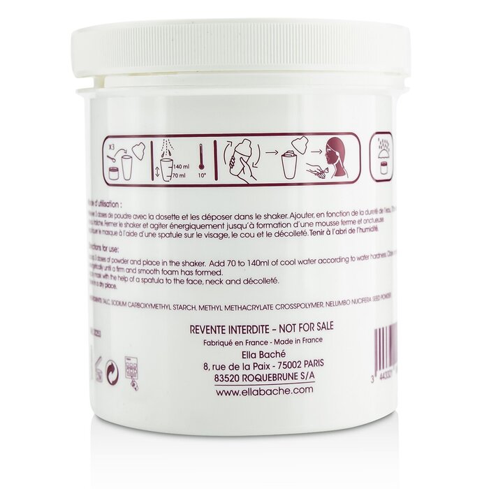 Маска для лица с smoothing powder, восстанавливающая, для улучшения текстуры кожи, 150 г, Ella Bache