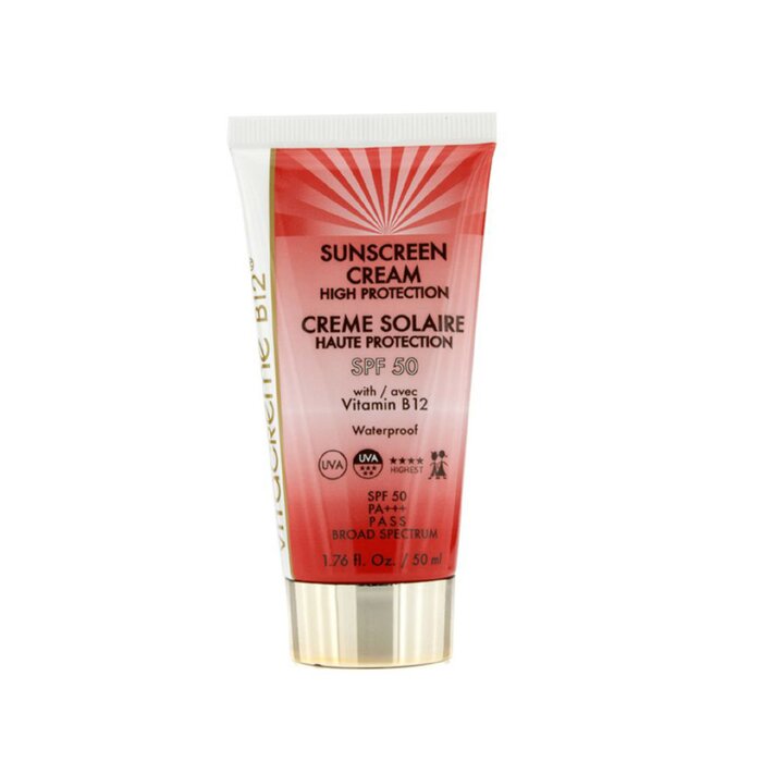 Солнцезащитный крем Vitacreme B12 SPF 50 для лица и шеи, водостойкий, 50 мл