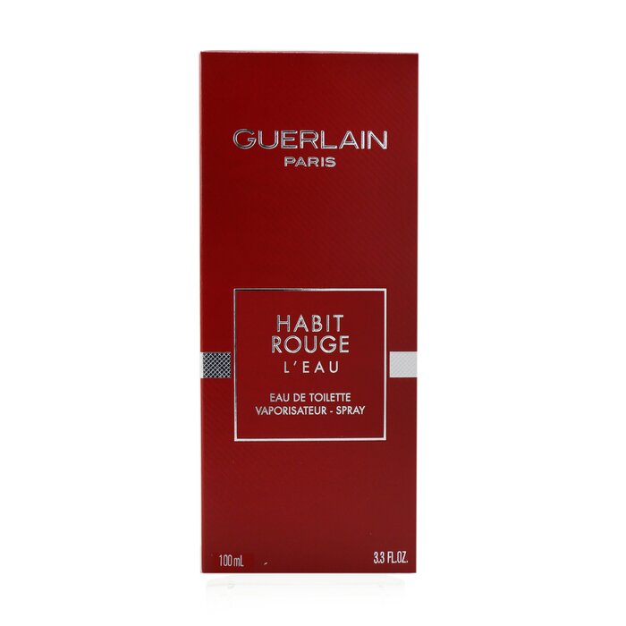 Guerlain Habit Rouge L'Eau туалетная вода для мужчин с нотами горького апельсина и ванили, 100 мл