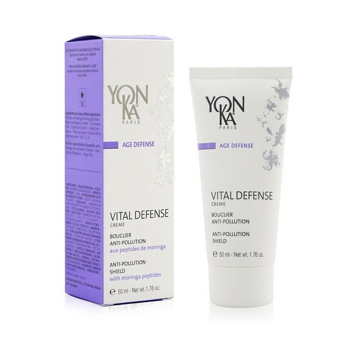 Age Defense Vital Defense Creme With Moringa Peptides - Anti-Pollution Shield 50ml/1.76oz