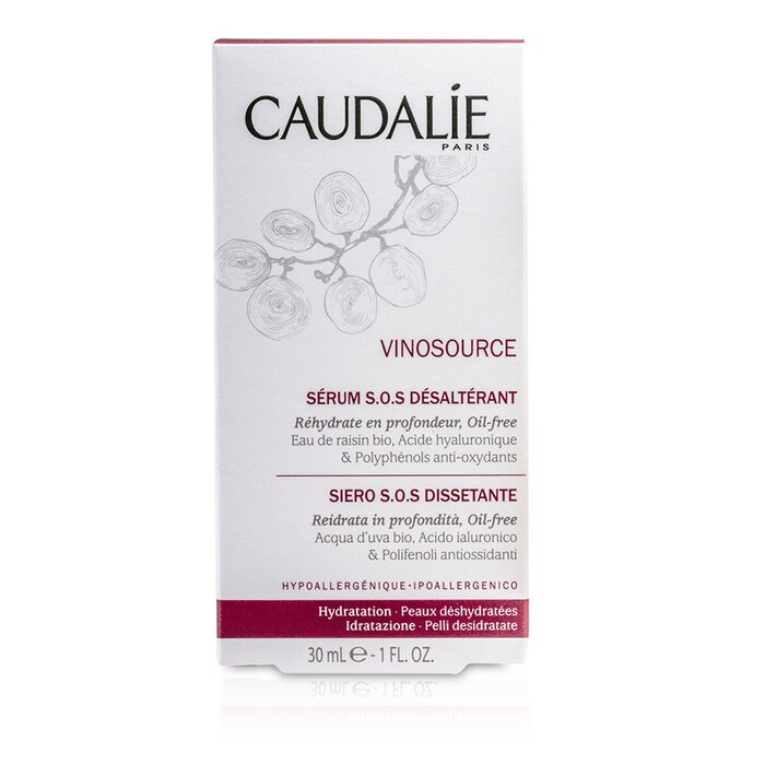 Сыворотка для лица Caudalie Vinosource S.O.S с гиалуроновой кислотой, 30 мл
