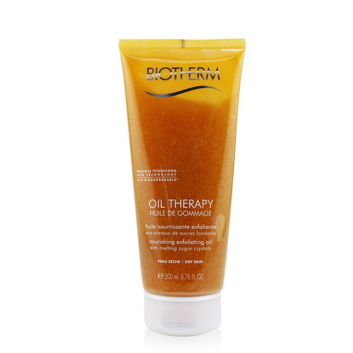 Biotherm масло для тела с отшелушивающим эффектом 200 мл, с маслом пассифлоры и микрокристаллами сахара