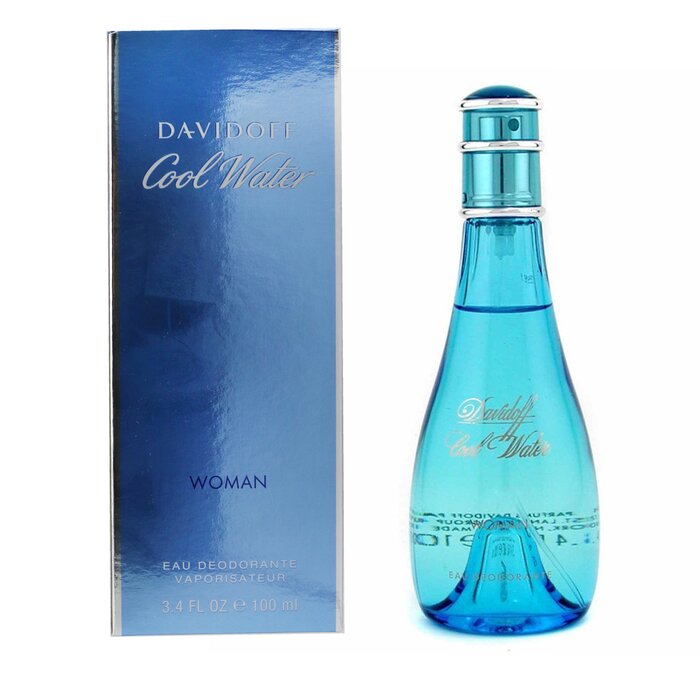 Дезодорант-спрей Davidoff Cool Water 100 мл с натуральными экстрактами для свежести и защиты от пота