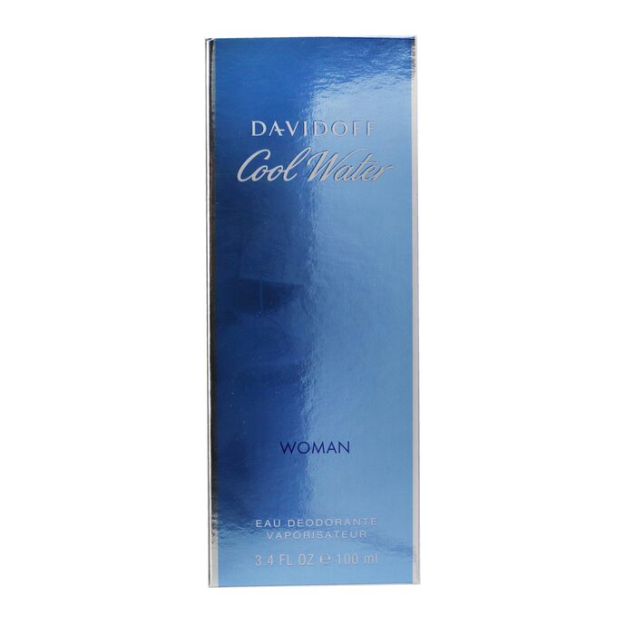 Дезодорант-спрей Davidoff Cool Water 100 мл с натуральными экстрактами для свежести и защиты от пота