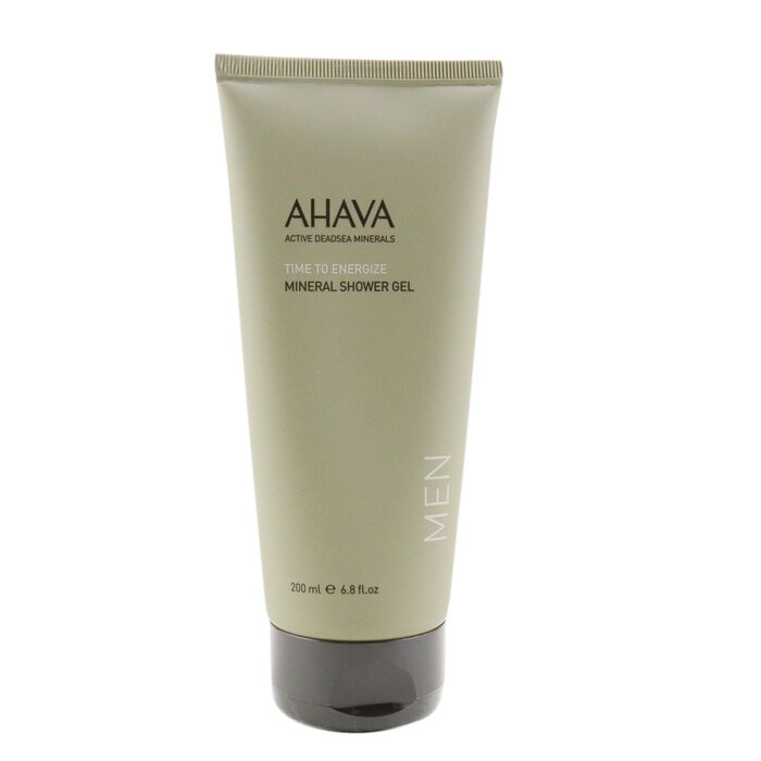 Ahava минеральный гель для душа с экстрактами женьшеня и имбиря для мужчин 200 мл