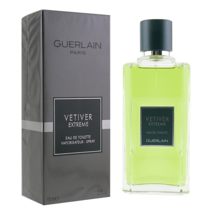 Guerlain Vetiver Extreme туалетная вода для мужчин 100 мл, фруктово-пряные нотки, дневной и вечерний уход