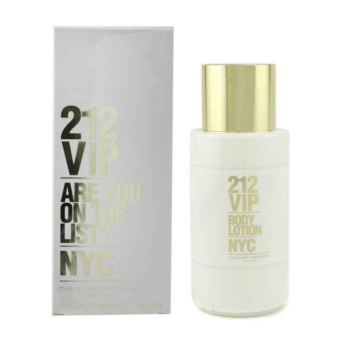 Увлажняющее молочко для тела Carolina Herrera 212 VIP с витамином Е и маслом ши, 200 мл
