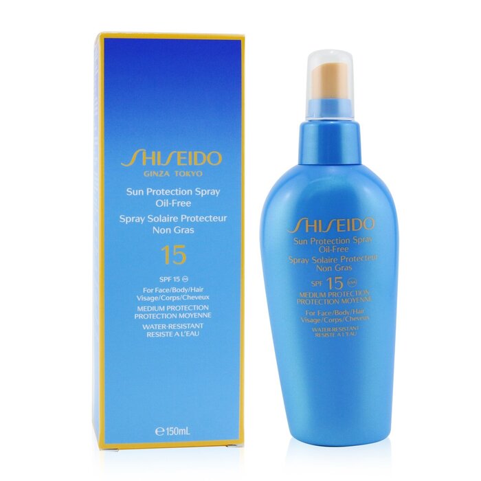 Солнцезащитный спрей без масла Shiseido SPF 15 для кожи и волос 150 мл